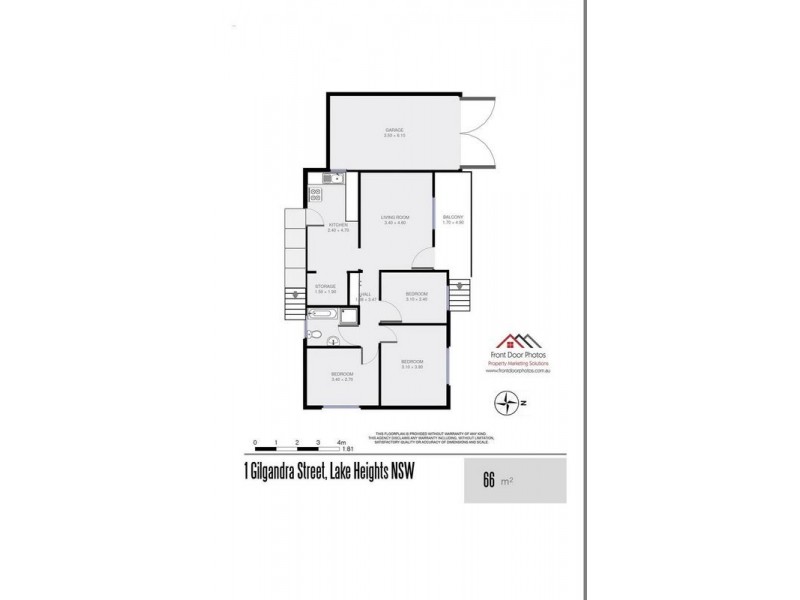 1 Gilgandra Street, Lake Heights NSW 2502 Floorplan