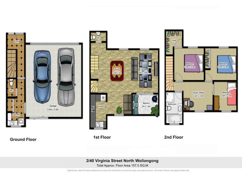 2/40 Virginia Street, North Wollongong NSW 2500 Floorplan
