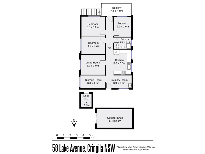 58 Lake Avenue, Cringila NSW 2502 Floorplan