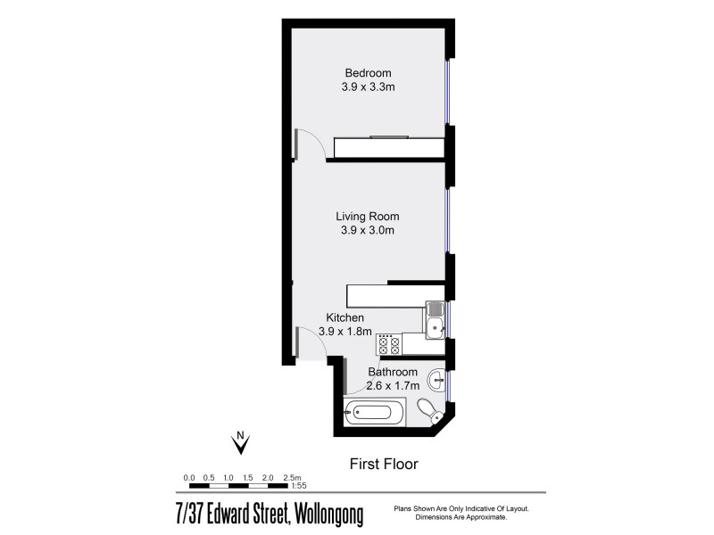 7/37 Edward Street, Wollongong NSW 2500 Floorplan