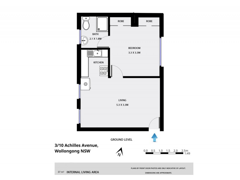 3/10 Achilles Avenue, North Wollongong NSW 2500 Floorplan
