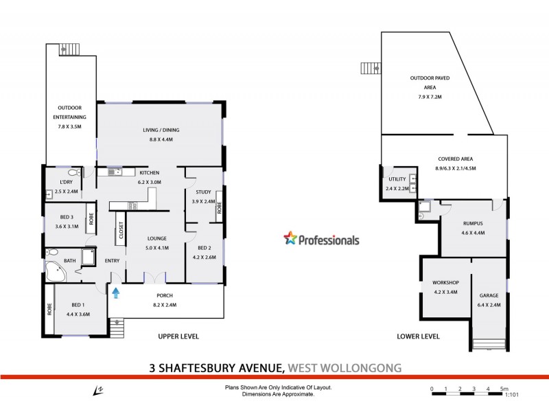 3 Shaftsbury Avenue, West Wollongong NSW 2500 Floorplan