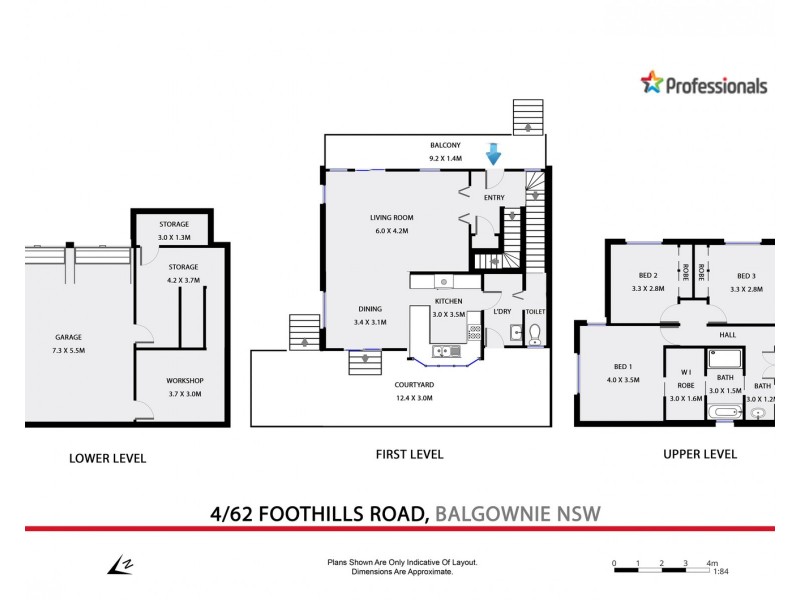 4/62 Foothills Road, Balgownie NSW 2519 Floorplan