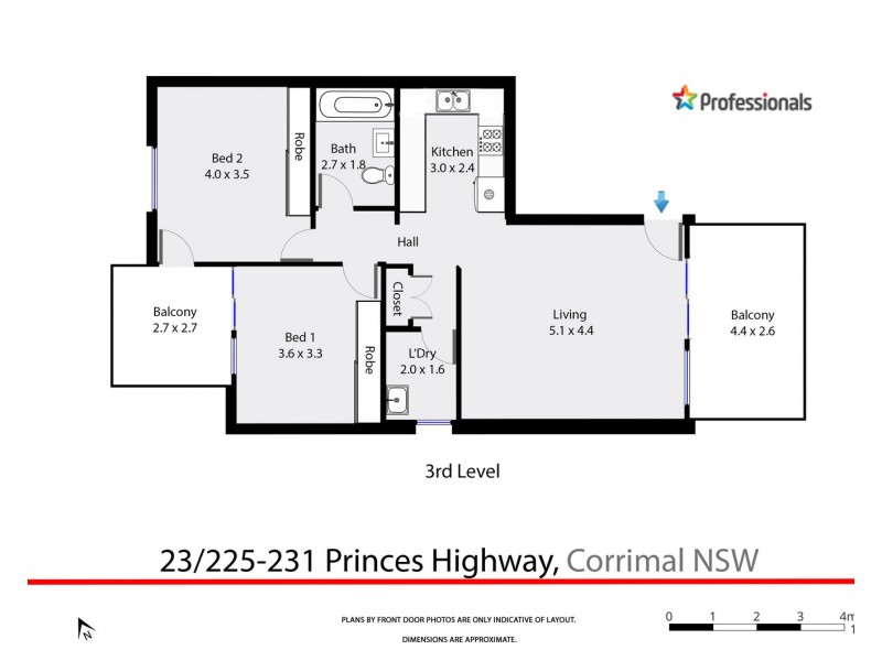 23/225-231 Princes Highway, Corrimal NSW 2518 Floorplan