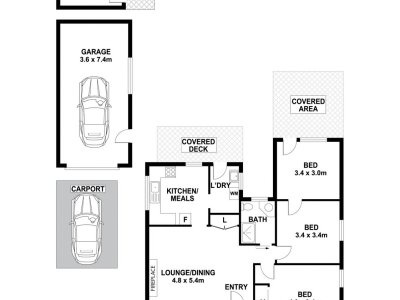 8 Macdonald Avenue, Lurnea NSW 2170 Floorplan