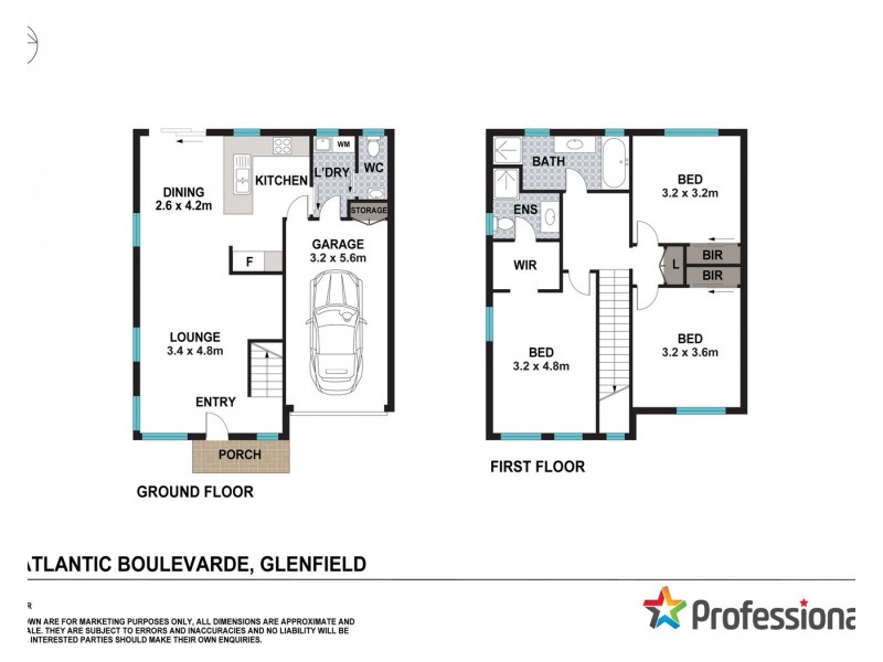 33 Atlantic Boulevard, Glenfield NSW 2167 Floorplan