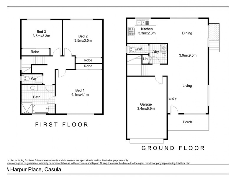 16A Harpur Place, Casula NSW 2170 Floorplan