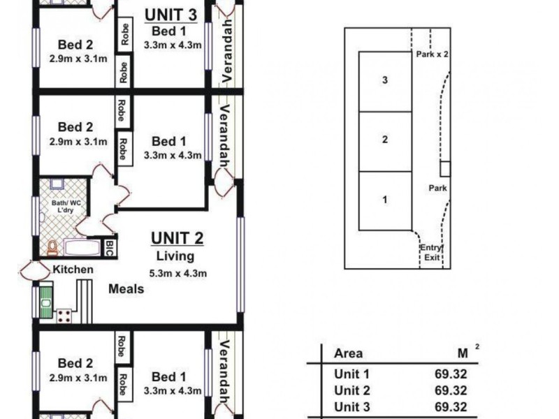 3/294 Main South Road, Morphett Vale SA 5162 Floorplan