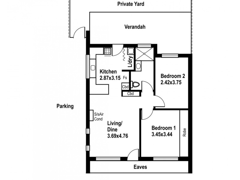 1/29 Wootoona Avenue, Christies Beach SA 5165 Floorplan