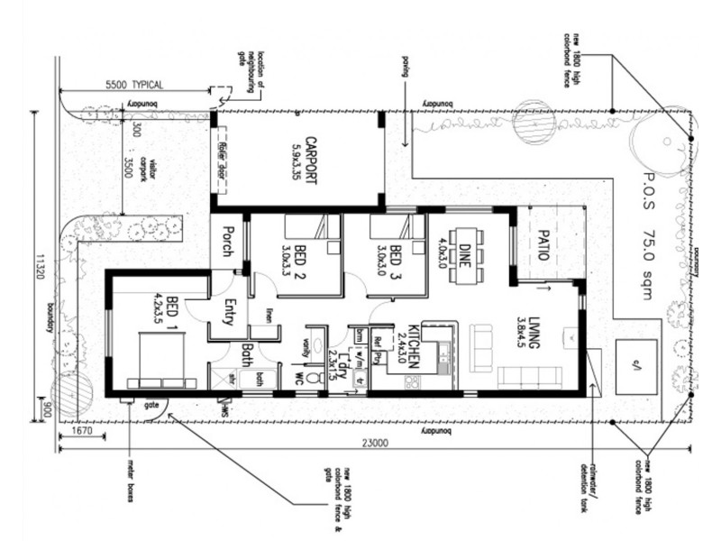 4/14a Milan Crescent, Hackham West SA 5163 Floorplan