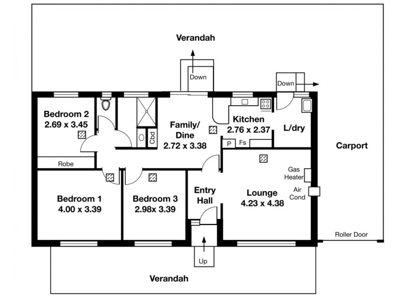 3 Karyn Crescent, Morphett Vale SA 5162 Floorplan