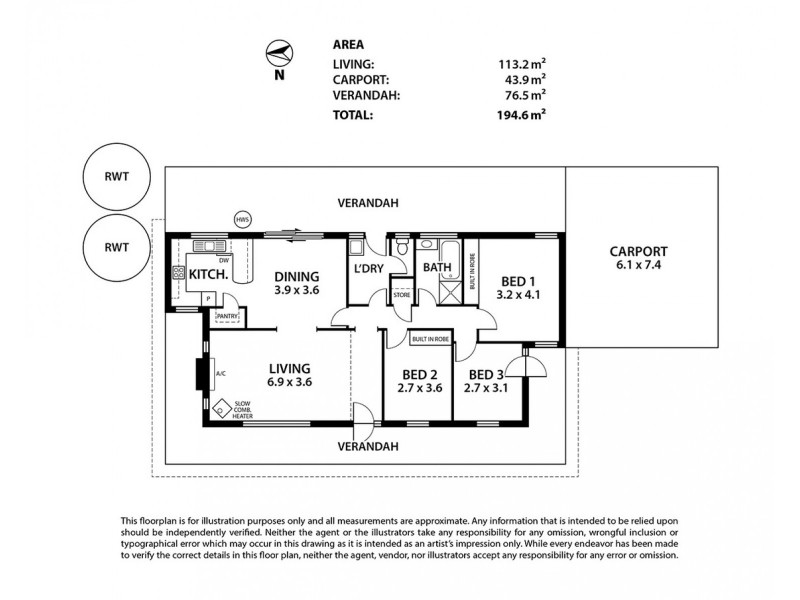 32 Kondoparinga Road, Meadows SA 5201 Floorplan