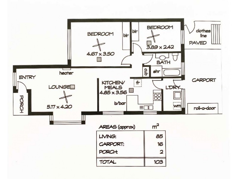 1/3 Orient Road, Kensington Gardens SA 5068 Floorplan
