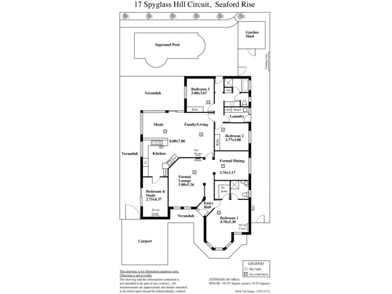 17  Spy Glass Hill Circuit, Seaford Rise SA 5169 Floorplan
