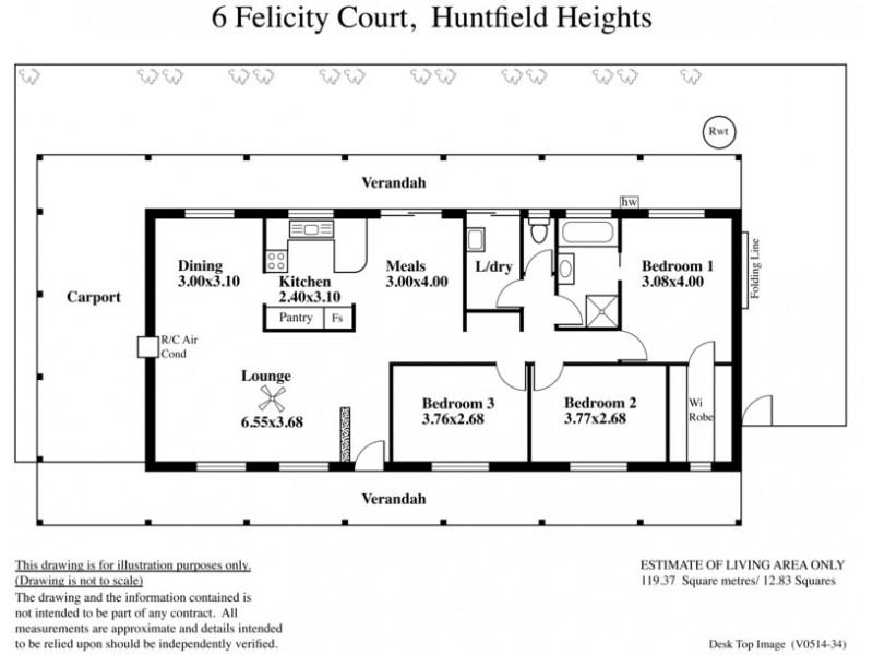 6 Felicity Court, Huntfield Heights SA 5163 Floorplan
