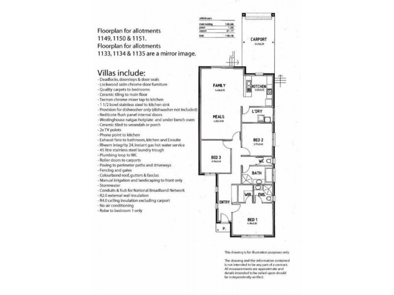 8 Orange Lane, Seaford Meadows SA 5169 Floorplan
