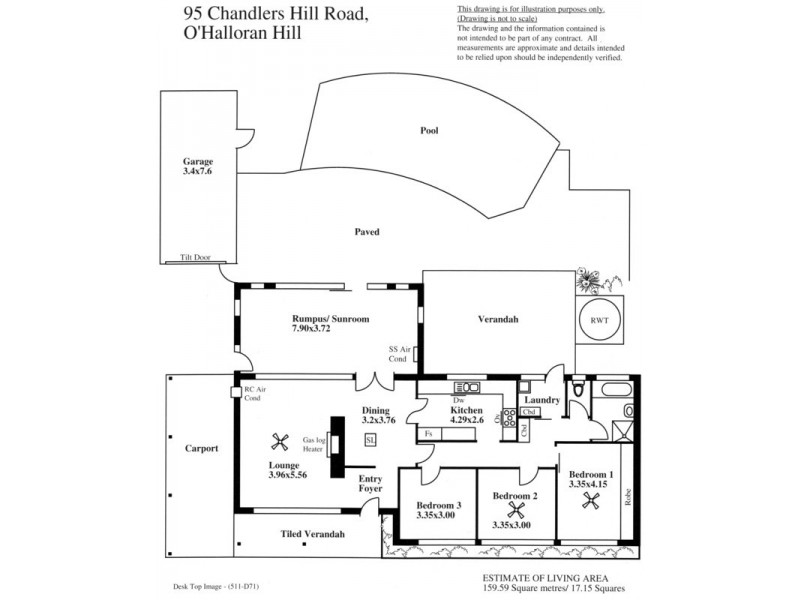 95 Chandlers Hill Road, O’halloran Hill SA 5158 Floorplan