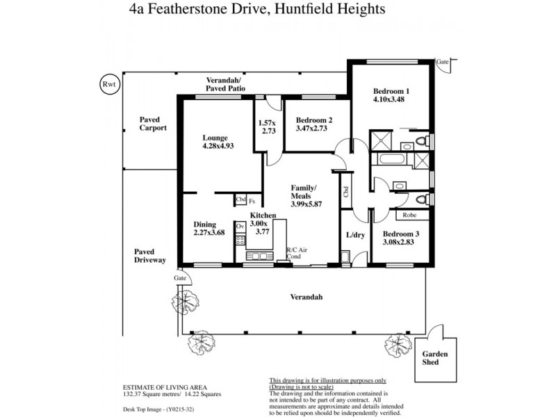 4a Featherstone Drive, Huntfield Heights SA 5163 Floorplan