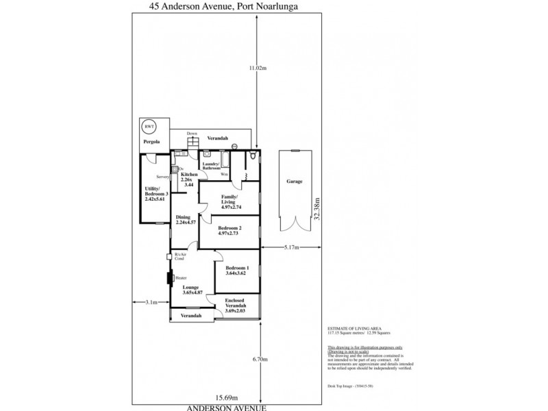 45 Anderson Avenue, Port Noarlunga SA 5167 Floorplan