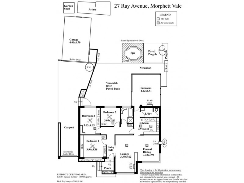 27 Ray Avenue, Morphett Vale SA 5162 Floorplan