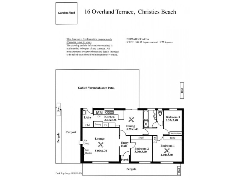 16 Overland Terrace, Christies Beach SA 5165 Floorplan