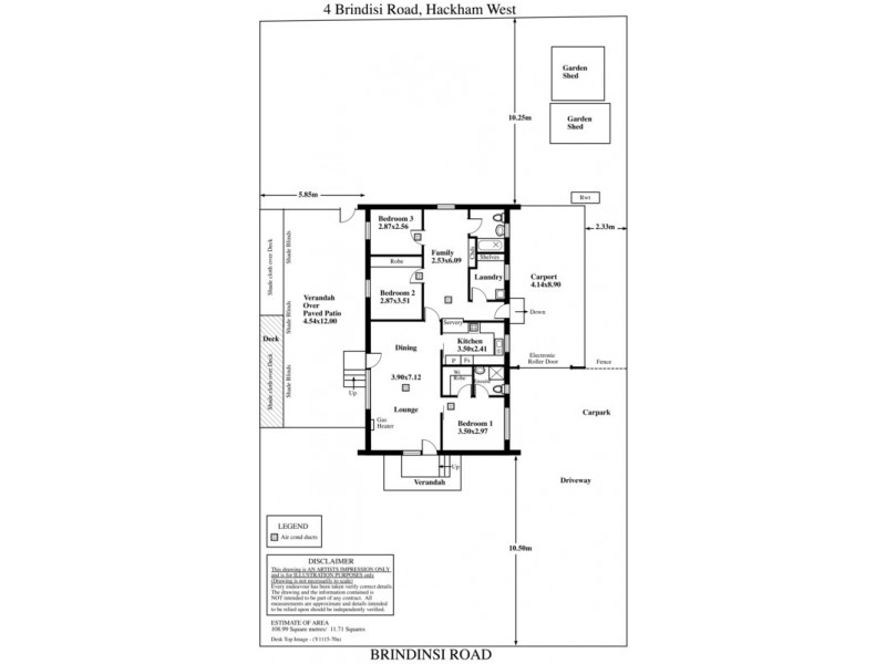 4 Brindisi Road, Hackham West SA 5163 Floorplan