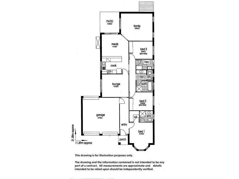 11 Fuschia Street, Huntfield Heights SA 5163 Floorplan