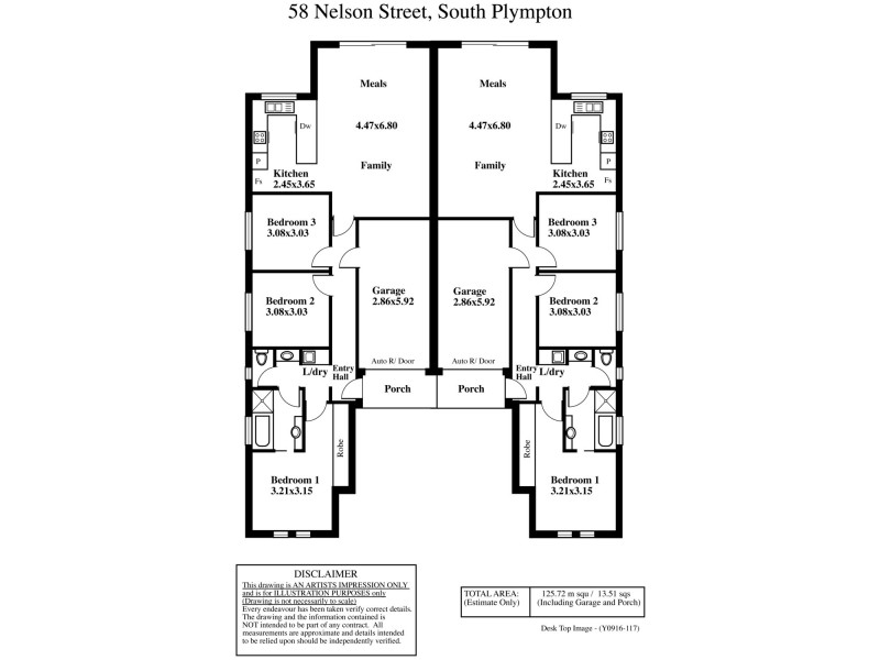58 a & b Nelson Street, South Plympton SA 5038 Floorplan