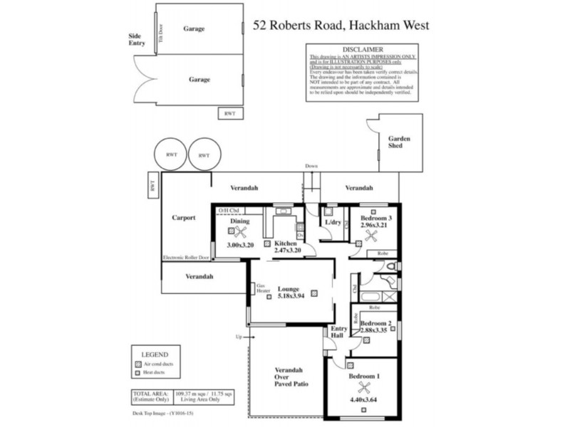 52 Roberts Road, Hackham West SA 5163 Floorplan