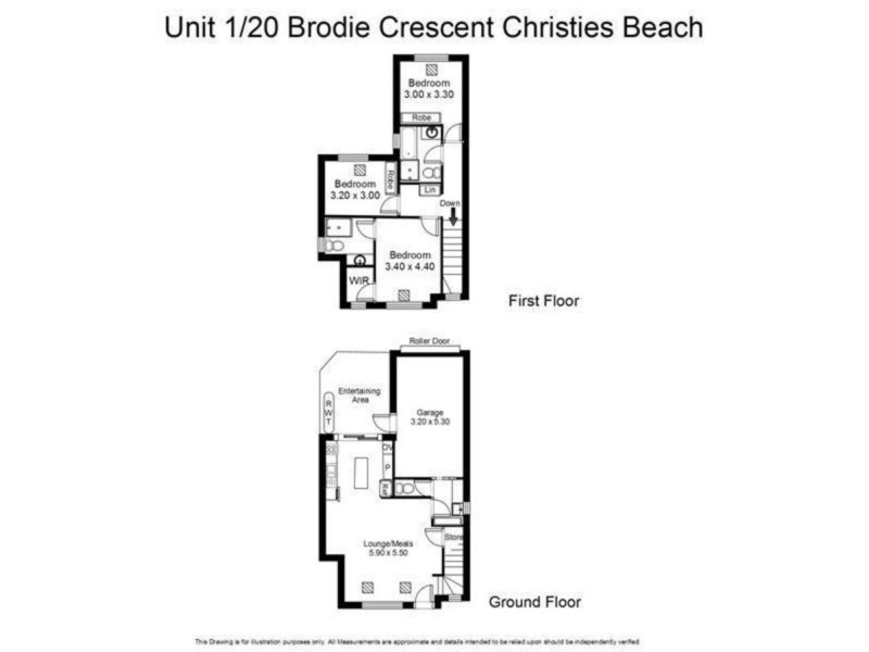 1/20 Brodie Crescent, Christies Beach SA 5165 Floorplan