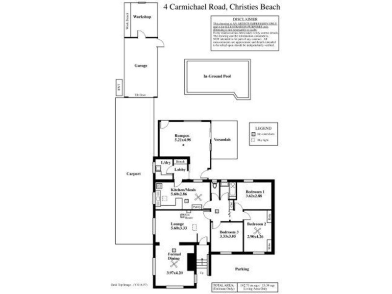 4 Carmichael Road, Christies Beach SA 5165 Floorplan