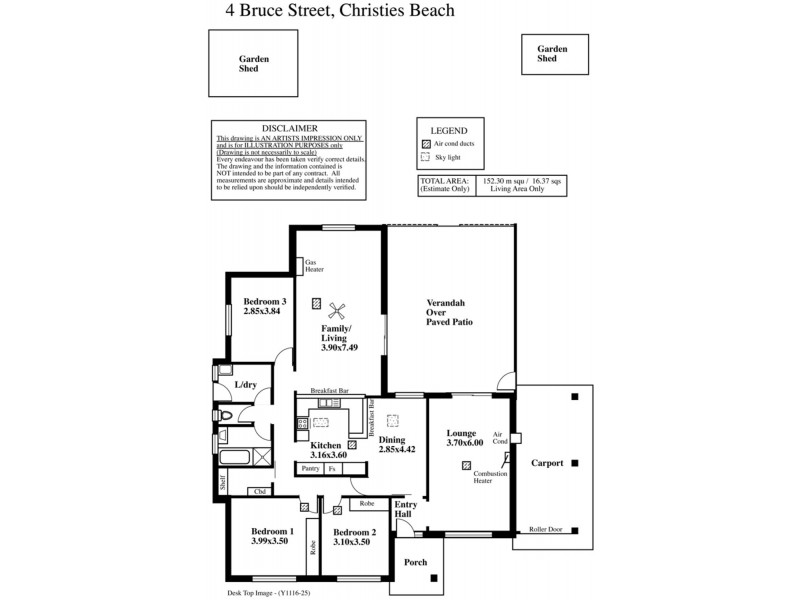 4 Bruce Avenue, Christies Beach SA 5165 Floorplan