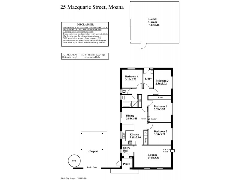 25 Macquarie Street, Moana SA 5169 Floorplan