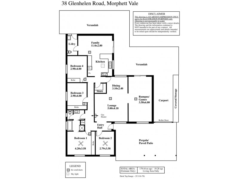 38 Glenhelen Road, Morphett Vale SA 5162 Floorplan