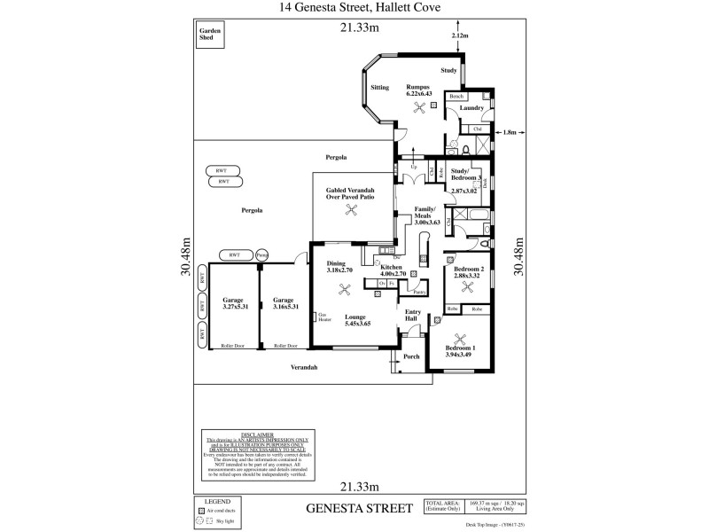 14 Genesta Street, Hallett Cove SA 5158 Floorplan
