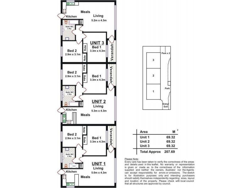 3/294 Main South Road, Morphett Vale SA 5162 Floorplan