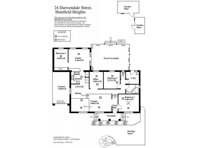 24 Darwendale Street, Huntfield Heights SA 5163 Floorplan