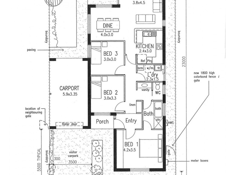 3/14a Milan Crescent, Hackham West SA 5163 Floorplan
