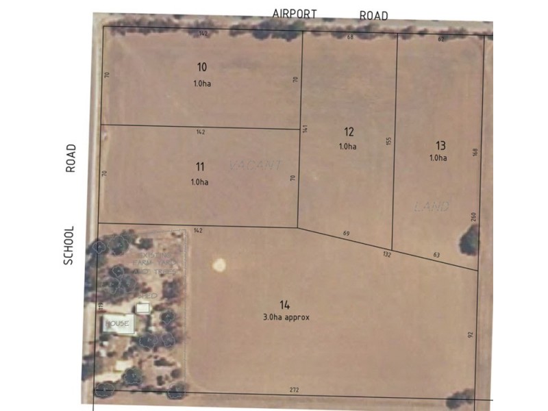 Lot’s 10,11, 12 & 13 School and Airport Road, Yorketown SA 5576