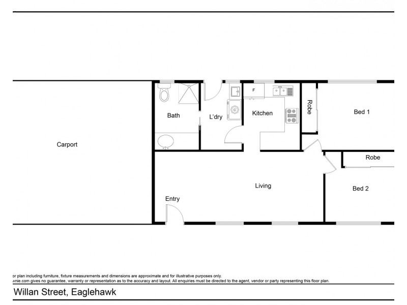 1/3 Willan Street, Eaglehawk VIC 3556 Floorplan