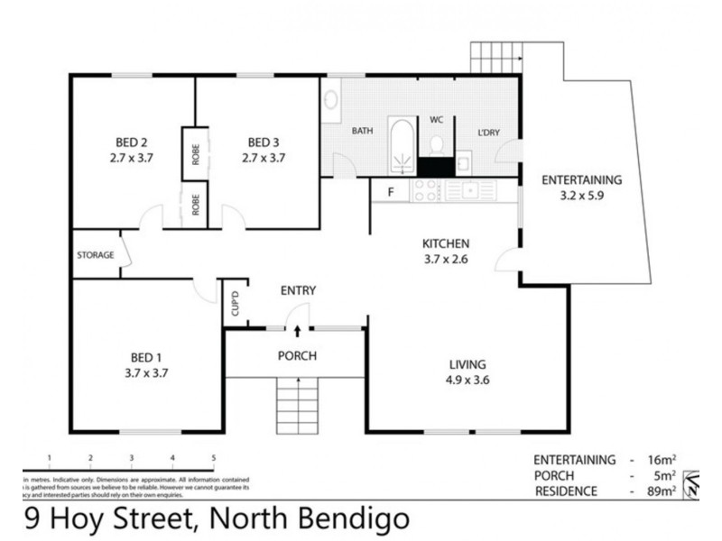 19 Hoy Street, North Bendigo VIC 3550 Floorplan