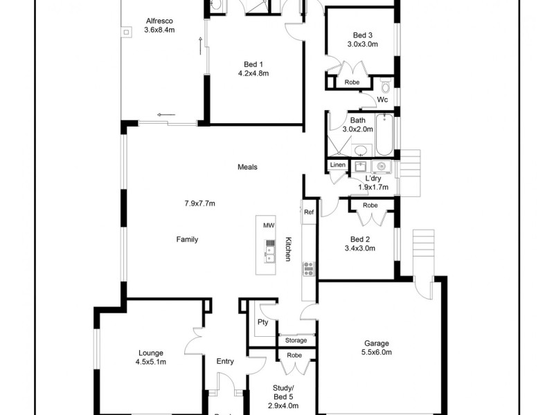10 Jasmine Rise, Kangaroo Flat VIC 3555 Floorplan
