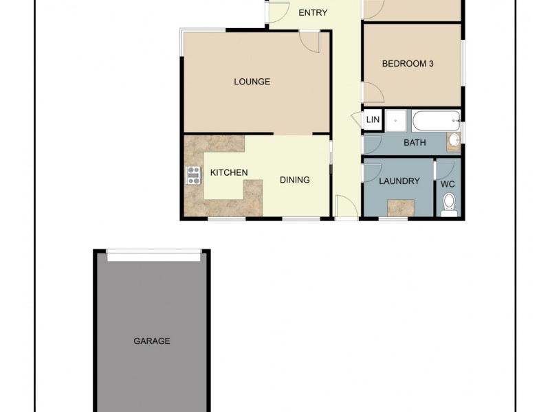 5 Chapel Street, Kangaroo Flat VIC 3555 Floorplan