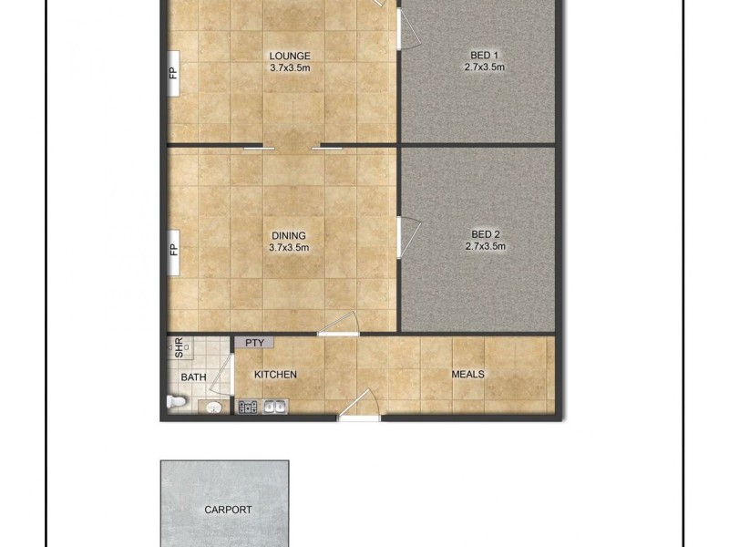 1 Louis Street, Long Gully VIC 3550 Floorplan