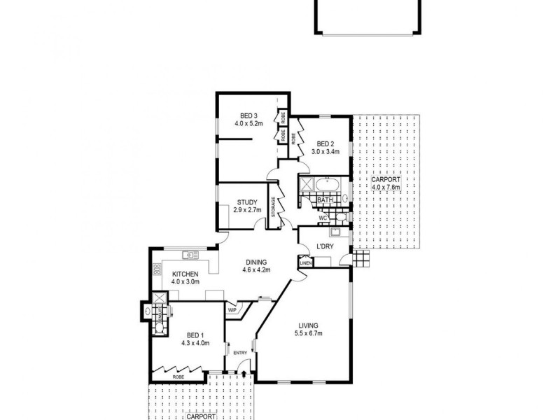 57 Short Street, Kangaroo Flat VIC 3555 Floorplan