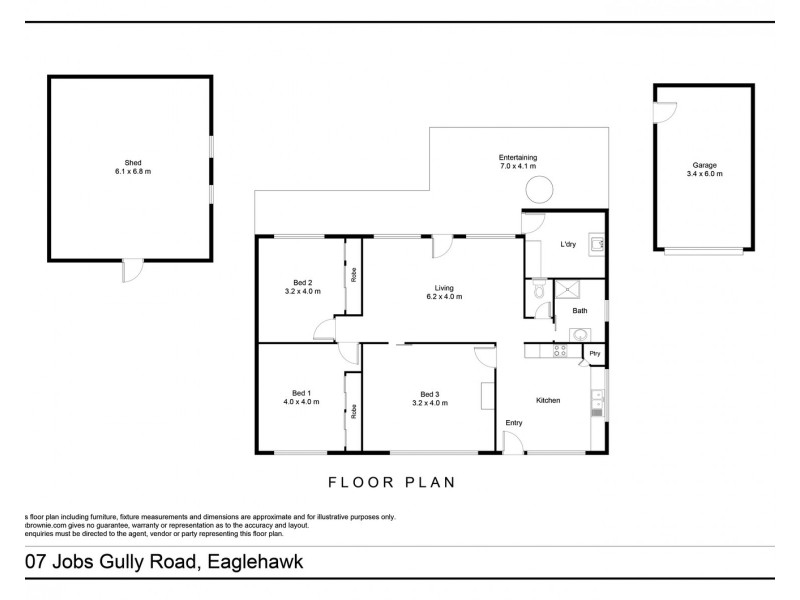 207 Jobs Gully Road, Eaglehawk VIC 3556 Floorplan