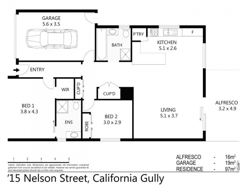 4/15 Nelson Street, California Gully VIC 3556 Floorplan