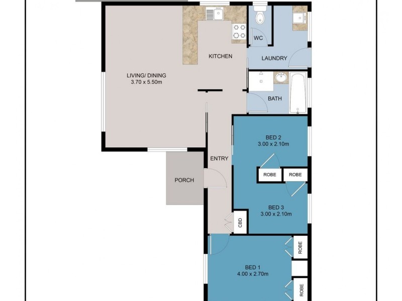 399 & 399A High Street, Golden Square VIC 3555 Floorplan