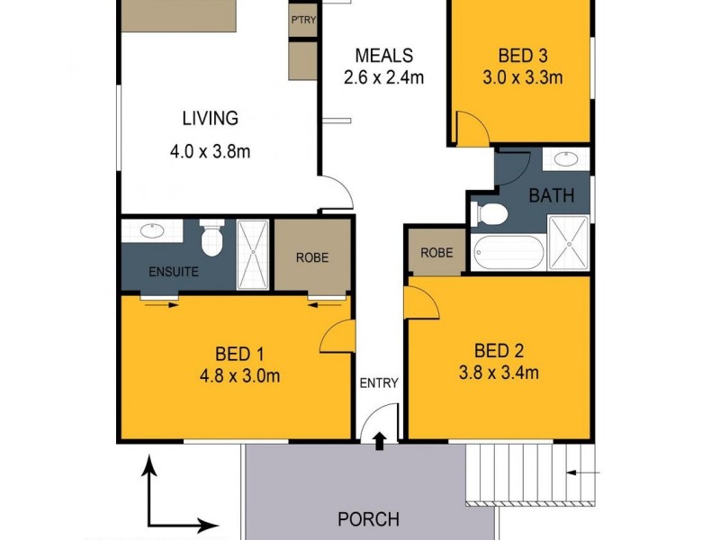 6 Echuca Street, Quarry Hill VIC 3550 Floorplan
