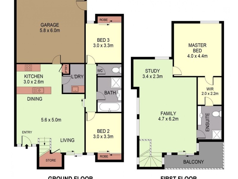 2/87 Adam Street, Quarry Hill VIC 3550 Floorplan